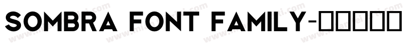 sombra font family字体转换